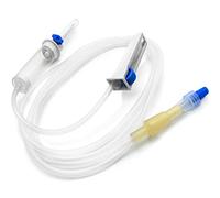 AIESI® Deflussori per flebo con attacco luer lock (50 pezzi) sterili senza ago latex free HOSPISET