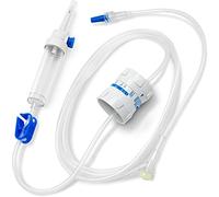 AIESI® Deflussori per flebo con regolatore di flusso (10 pezzi) macrogoccia ad alta precisione 20g/ml 2 vie attacco luer lock sterili senza ago latex free HOSPIFLOW MACRO