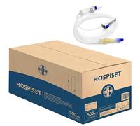 AIESI® Deflussori per flebo sterili con attacco luer lock (500 pezzi) senza ago latex free HOSPISET
