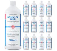 AIESI® Disinfettante pronto uso (12x1000 ml) per strumenti e dispositivi medici a base di benzalconio cloruro HOSPICLOR FERRI