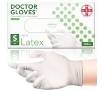 AIESI® Guanti in Lattice monouso con polvere uso medico DOCTOR GLOVES (Confezione da 100 pezzi) taglia S