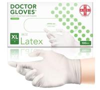 AIESI® Guanti in Lattice monouso con polvere uso medico DOCTOR GLOVES (Confezione da 100 pezzi) taglia XL