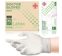 AIESI® Guanti in Lattice monouso con polvere uso medico DOCTOR GLOVES (Confezione da 1000 pezzi) taglia XL