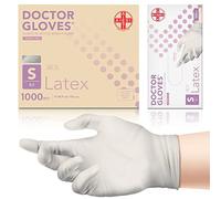 AIESI® Guanti in Lattice monouso senza polvere uso medico DOCTOR GLOVES (Confezione da 1000 pezzi) taglia S