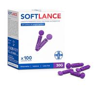 AIESI® Lancette pungidito per glicemia 30G (200 pezzi) sterili per penne automatiche o utilizzo manuale SOFTLANCE