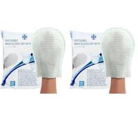 AIESI® Manopole Saponate monouso di alta qualità impermeabili con soffice spugna (Confezione da 40 pezzi) # Delicatamente Profumate # Senza Risciacquo