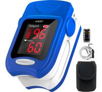 AIESI® Saturimetro da dito professionale certificato pulsossimetro con display