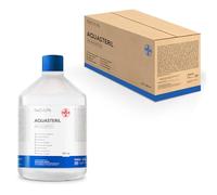 AIESI® Soluzione fisiologica salina per lavaggi nasali ed irrigazione 500 ml sterile con tappo richiudibile AQUASTERIL (Confezione da 10 pezzi), Sodio cloruro 0,9%