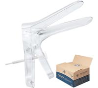 AIESI® Speculum Ginecologico vaginale monouso sterile con regolazione a perno centrale DOCTOR SPEC (Confezione da 100 pezzi) misura PICCOLA