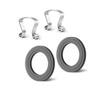 AIEVE Set di 2 clip per coltelli e anelli di tenuta, compatibile con Lidl Monsieur Cuisine Connect, Trend e Smart MCC, accessori per robot da cucina