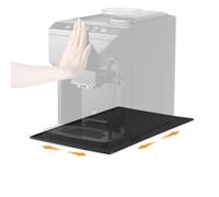 AIEVE Tappetino in silicone per caffettiera per raccogliere i residui di caffè Tavola scorrevole antiscivolo Accessori compatibili con Siemens EQ6, De'Longhi Magnifica