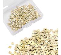 AIEX 0,5 Grammi Giallo Saldatura a Trucioli d'Oro, Ultra Tiny 14k Oro Rame Bacchette per Saldatura Facile a Bassa Temperatura per la Riparazione di Gioielli Fai-Da-Te Saldatura Elettronica (2 x 2 mm d