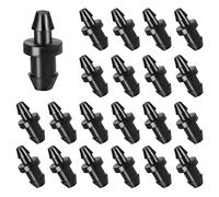 AIEX 100 Pezzi Tappi per Irrigazione a Goccia, 6mm Tappo Terminale per Tubo Irrigazione Ttappo Terminale per Irrigazione a Goccia Parti del Sistema di Gocciolamento per Casa Giardino Prato (Nero)