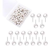 AIEX 100 Puntine Da Disegno, Puntine In Plastica a Testa Tonda Puntine Per Mappa Per Bacheca Cartacea Bacheca In Sughero e Marcatura Su Tessuto