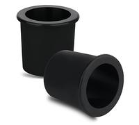 AIEX 2 Pezzi Anelli per Fori per Ombrellone, Silicone Tappo per Foro per Ombrellone da Tavolo, Morbido Tavolo da Terrazza Cuneo per Ombrellone per Cafeteria Negozio di tè al Latte Cortile (Nero)