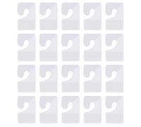 AIEX 200pez Linguette Adesive Trasparenti, Linguetta per Appendere a j Linguette per Cartelle Sospese Plastic Hooks Ganci Autoadesivi per Vendita Al Dettaglio Display Articoli in Saldo (27 x 42 mm)