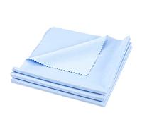 AIEX 3 Pezzi 30x30cm Panno per Pulizia Strumenti, Universali Morbidi Panni per Lucidare Strumenti in Microfibra per Chitarra Violino Pianoforte Ottone Tromba Sax Flauto (Blu)