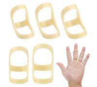 AIEX 5 Pezzi Stecca per Dita Ovale, Supporto per Dito Stecca per Dito a Grilletto Supporto per Raddrizzatore per Dita per Pollice Medio Mignolo o Anulare (6,7,8,9,10 Dimensioni)