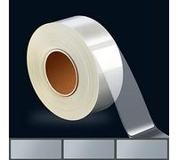 AIEX 500 Pezzi 8x3cm Trasparente Autoadesive Etichette Rotolo, Impermeabile Rettangolo Etichette per Libri di Classe, Scuola, Biblioteca