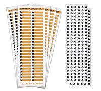 AIEX 6 etichette per pannello elettrico + 2 pezzi rotondi numero adesivi, adesivi per interruttore fusibili per pannello porta scatola elettrica (fino a 48)