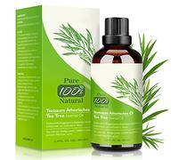 Tea Tree Oil Puro 100%, 100 ML Olio Essenziale Anti Acne, Brufoli, Punti Neri, Unghie, Capelli e Corpo - Olio Essenziale di Albero del Tè per Aromaterapia Diffusore e Massaggio