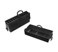 Aifeier ET 2 pezzi nero 24 pin ATX alimentatore ponticello strumento ponticello, tester di avviamento PSU test starter interruttore senza essere collegato alla scheda madre per il test di potenza del