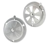 Aifeier ET Set di 2 griglie di ventilazione per barbecue in acciaio inox, parti di ricambio per griglia e affumicatore, per barbecue e stufa, per un maggiore flusso d'aria