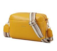 AIFILLE Borsa a tracolla da donna, piccola borsa a tracolla in pelle vegana con cinturino regolabile, tasche antifurto con cerniera, borsa leggera per donne e ragazze, Giallo, 22 x 16 x 8 cm