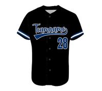 AIFLM Custom Baseball Jersey Stampato Nome Personalizzato Numero Baseball Shirt Button Down Shirt per Uomini/DonneGiovani S-7XL