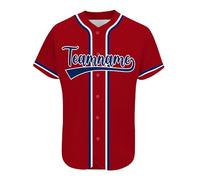 AIFLM Custom Baseball Jersey Stampato Nome Personalizzato Numero Baseball Shirt Button Down Shirt per Uomini/DonneGiovani S-7XL