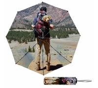 AIFLM Ombrello Personalizzato con Immagini/Testo Ombrello Personalizzato Automatico/Pieghevole a Mano Ombrello da Esterno Sun&Rain di Design per Pioggia/sole, Viaggi, Regali