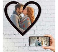 AIFLM Personalizzato 3D Cartoon Style Photo Frame Segno In Legno Cornice Personalizzata per Foto di Famiglia 3D Cartoon Portrait Gift Caricatura Regali di Natale Coppia Anniversario