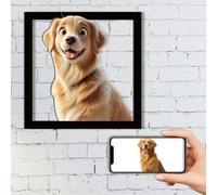 AIFLM Personalizzato 3D Cartoon Style Photo Frame Segno In Legno Cornice Personalizzata per Foto di Famiglia 3D Cartoon Portrait Gift Caricatura Regali di Natale Coppia Anniversario