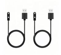 Aifrymne Cavo di ricarica universale magnetico per smart watch a 2 pin, compatibile con Dafit, Nerunsa, Radley, Reflex Active e altro, cavo di ricarica USB, lunghezza 80 cm