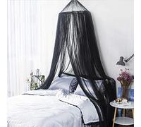 AIFUSI Zanzariera per letto, letto king size, tenda a baldacchino da appendere, a baldacchino rotondo da principessa, per tutti i bambini, culle e letti per adulti, adatta per letti singoli, completi