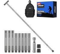 aiGear Bastoncini Trekking 5/6/7/8 Tubes Alluminio| Bastoncini Trekking Pieghevoli | con Sac e 3 Outils pour Extérieur Accessoires Regolabile in Altezza | per Walking Trail e Escursionismo