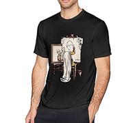 AiggeR One Punch Man T-Shirt Men Cotton Short Sleeve Cool T Shirt Tee Top S Black XXL