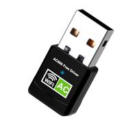 Aigital Adattatore WiFi USB 600Mbps,Dual Band(5G/433Mbps + 2.4G/150Mbps) Dongle WiFi Ethernet Supporta Laptop, PC Compatibile con Window XP / 7/8 /8.1/10/ Vista(Nessun Disco CD Necessario)