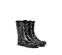 Aigle Alya Print, Stivali in Gomma, Donna, Nero (Zig Zag), 39 EU Large