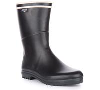 Aigle Chanteboot Tacco Rotondo Stivale Da Pioggia Donna In Blu Marino UK 4 - 8