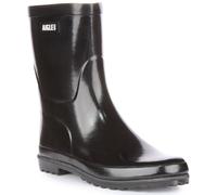 AIGLE Eliosa Bottil Vintage da Infilare Gomma Pioggia Donna Stivale Nero UK 4 -