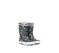 Aigle Lolly Pop Play2 - Stivali da pioggia unisex per bambini, Auto, 7.5 UK Child