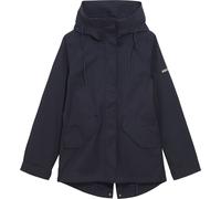 Aigle - Parka corta da donna impermeabile e antivento - Parka MDT Fishtail W Empire per Donne - Taglia 42 FR - Blu navy