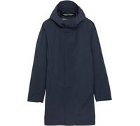 Parka lungo MTD® a 2 strati con cappuccio Blu S Tinta unita