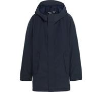 Parka MTD con cappuccio di media lunghezza Blu S Tinta unita
