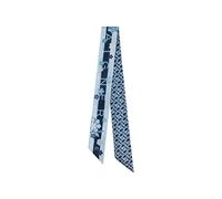 Aigner bandana stagionale con logo Blu Porcellana
