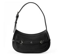AIGNER Cavallo Borsa a spalla Vera Pelle 26 cm nero