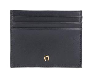 AIGNER Custodia per carte di credito Daily Basic in pelle 10 cm nero