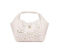 Aigner Delia Borsa a secchiello in camoscio Bianco Cotone