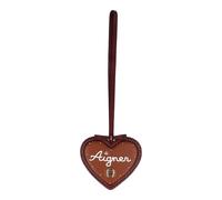 AIGNER Etichetta per borsa moda in pelle 8 cm rosso